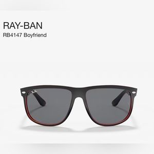 Ray Ban - black and red sunglasses. Barely worn. Comes with original case.